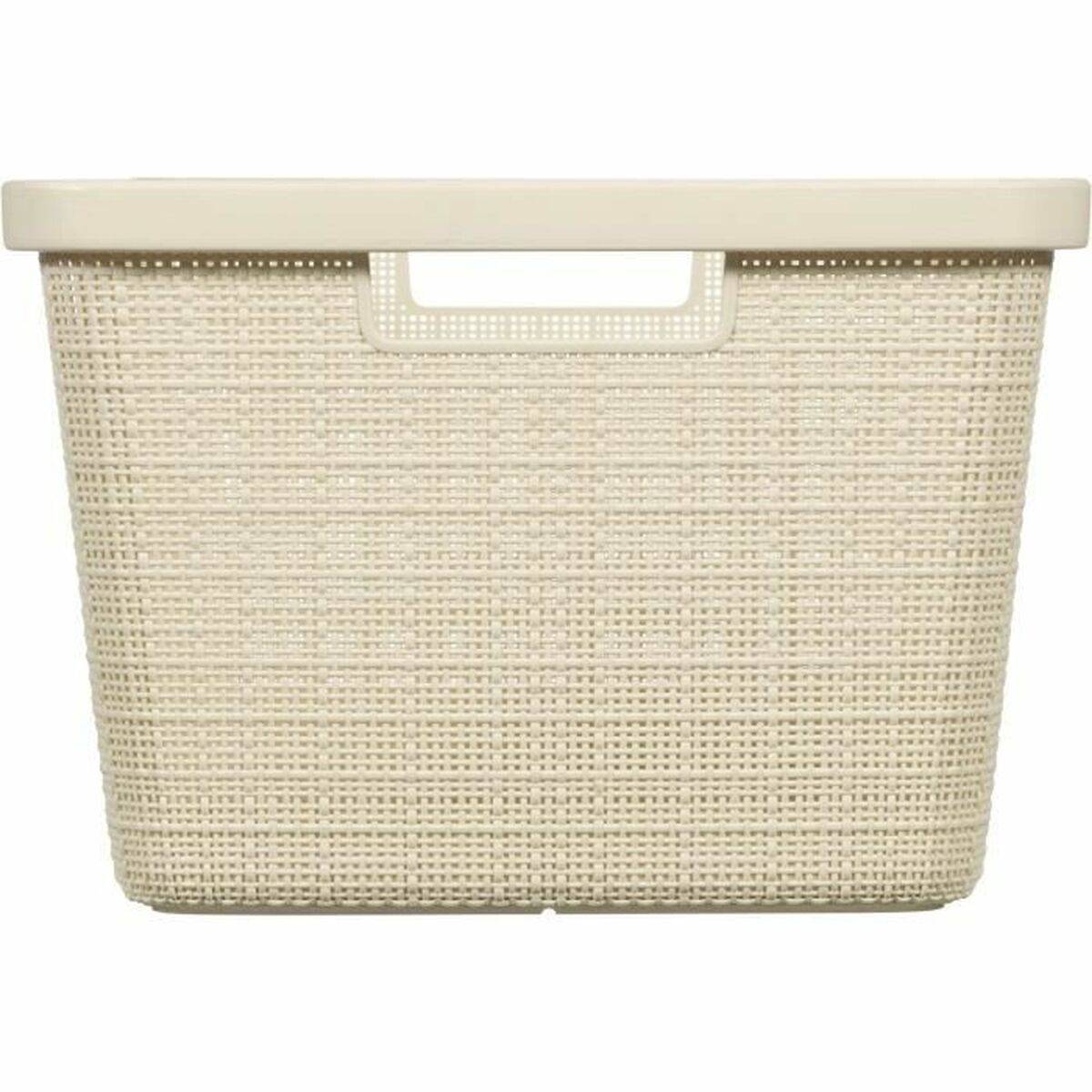 Cesto para la Ropa Curver Yute Blanco Plástico 45 L