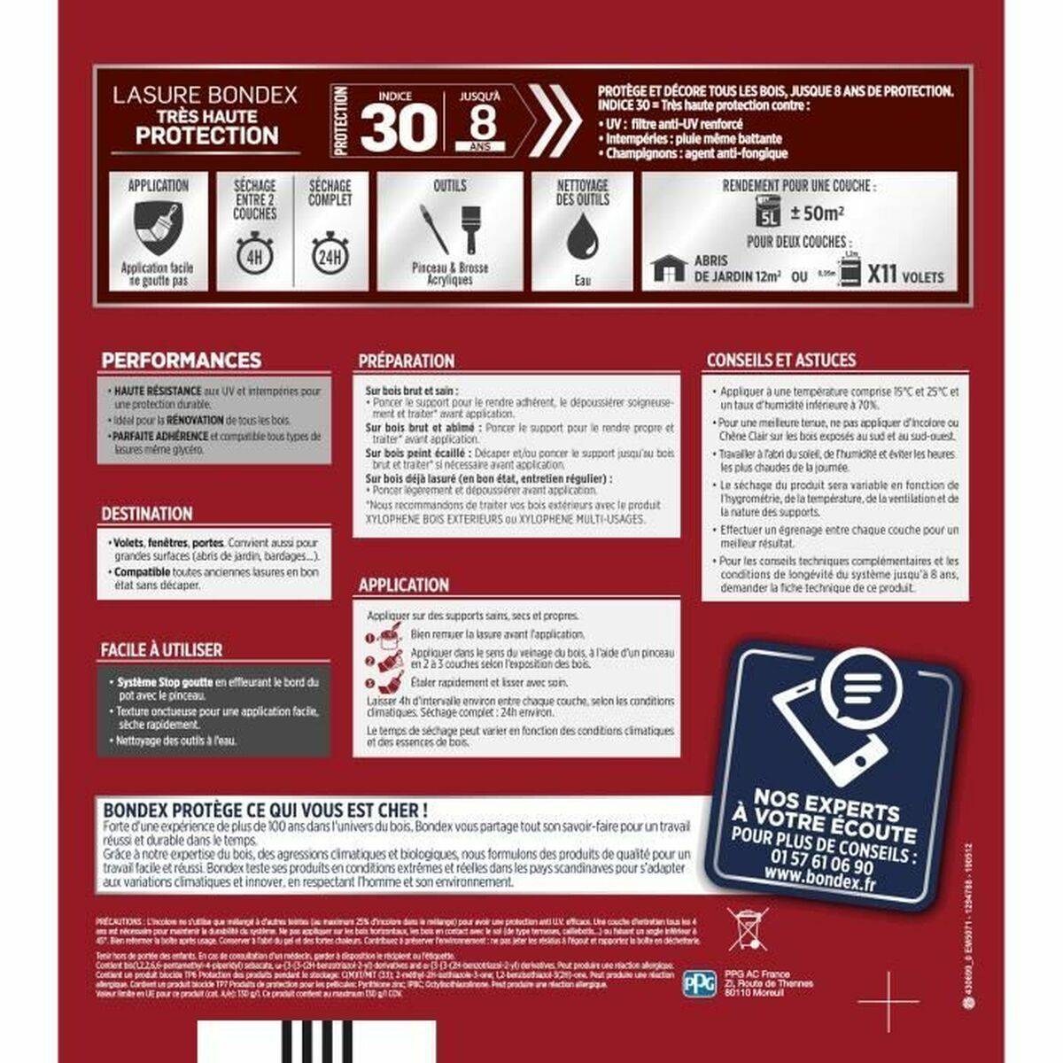 Pintura de Imprimación Bondex Marrón Satinado 5 L