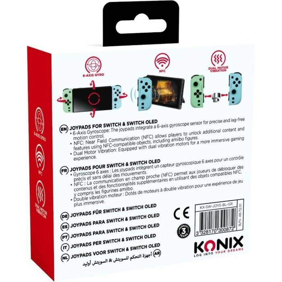 Mando Gaming KONIX NINTENDO SWITCH Azul Nintendo Switch