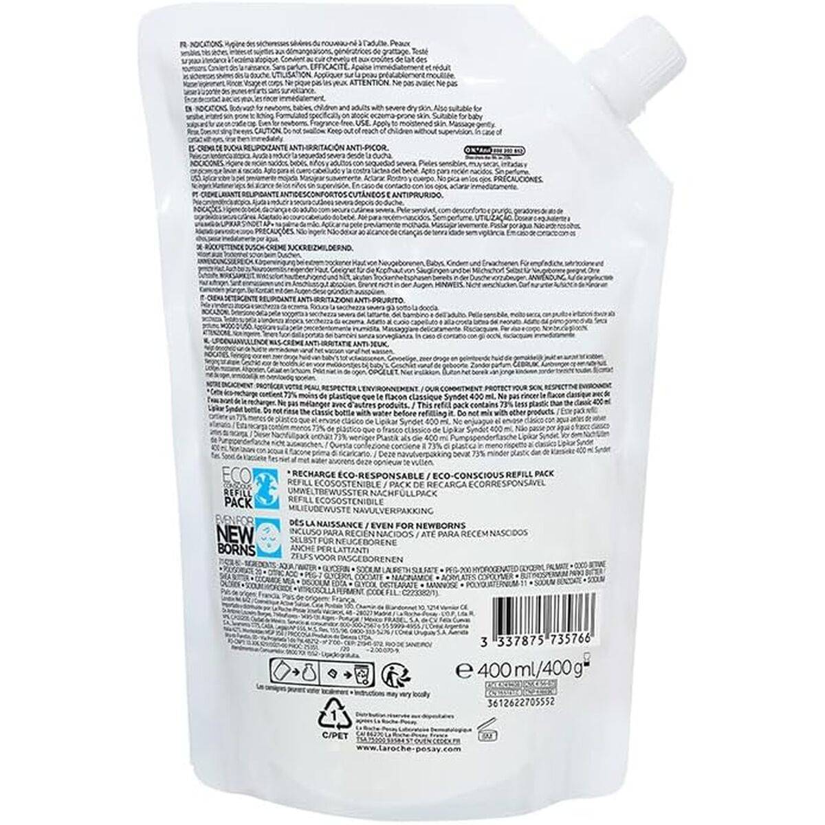 Crema de Ducha La Roche Posay LIPIKAR 400 ml
