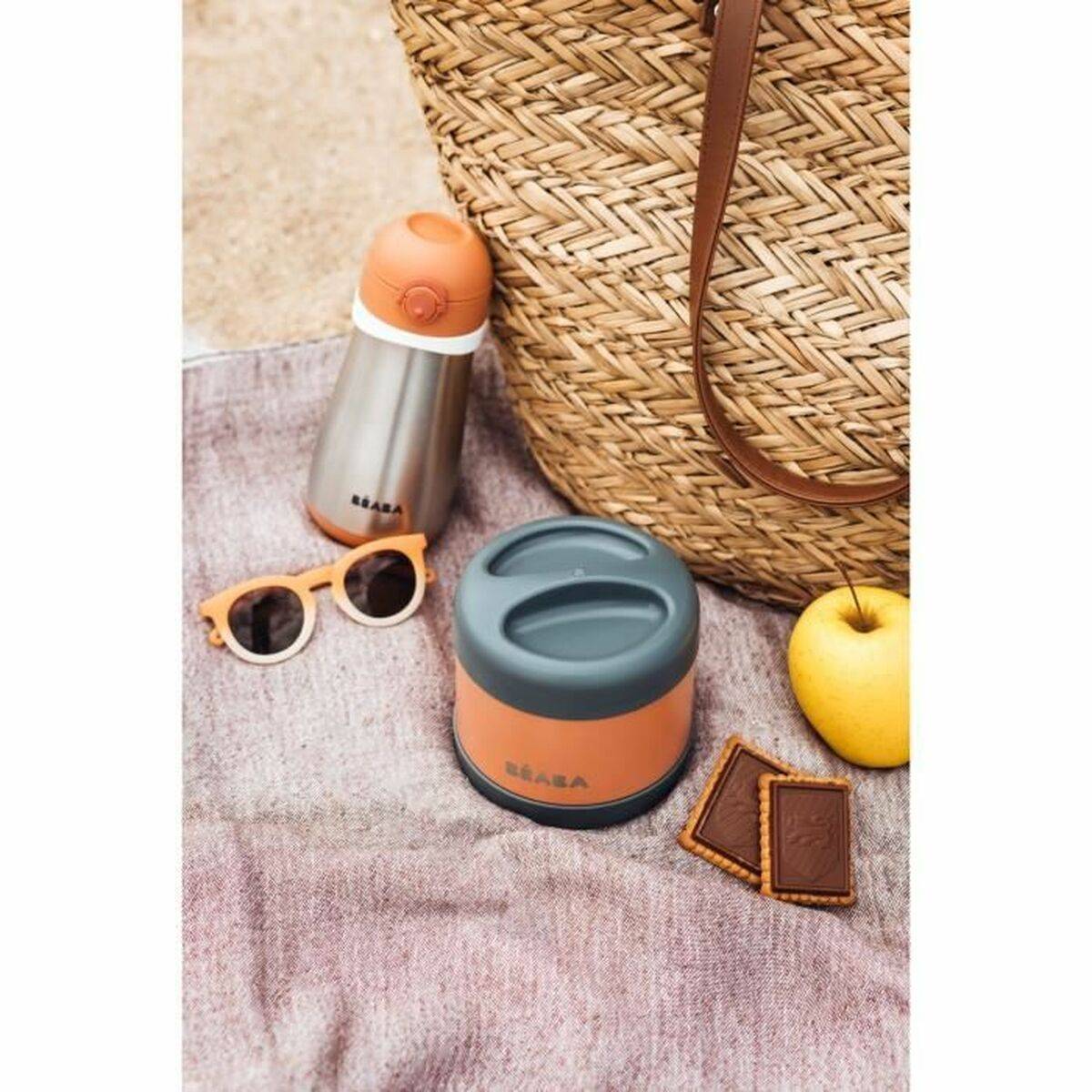 Termo para Bebé Béaba Naranja Acero Inoxidable 500 ml