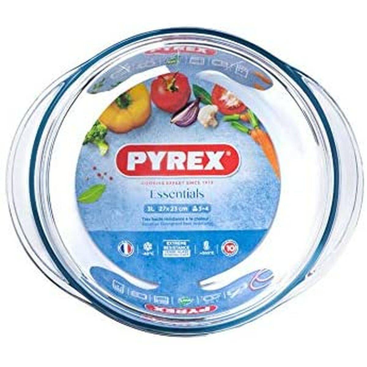 Cacerola Con Tapa Pyrex Essentials 23 x 11 x 27 cm Transparente Vidrio 32 L