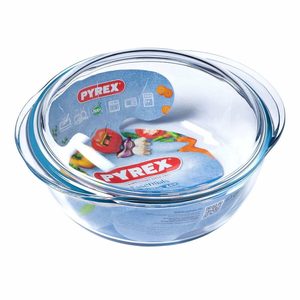 Cacerola Con Tapa Pyrex Essentials 23 x 11 x 27 cm Transparente Vidrio 32 L