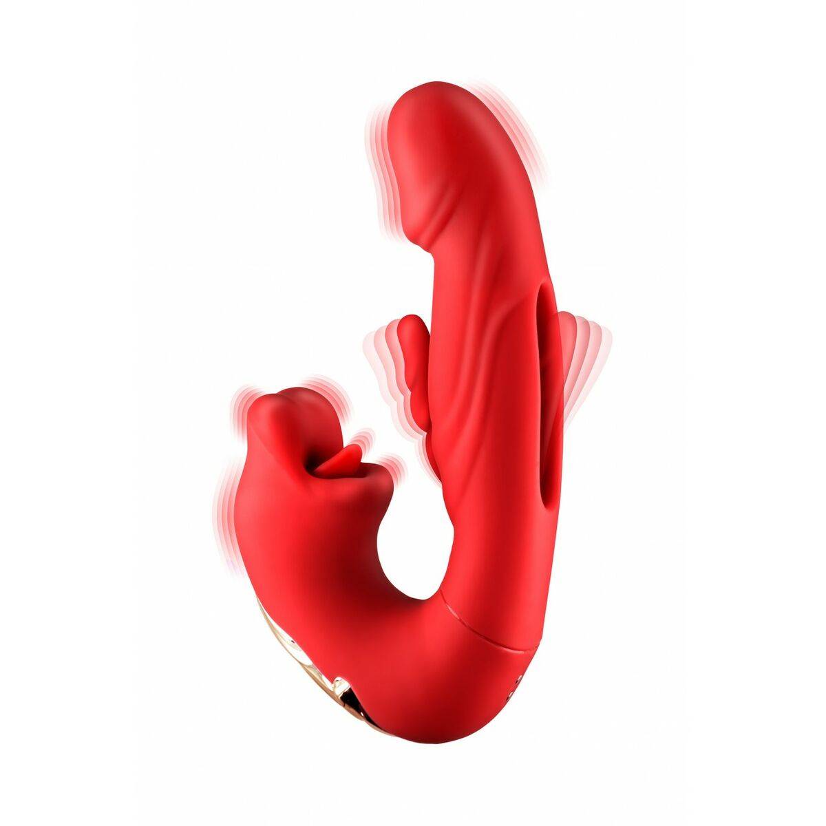 Vibrador Doble Estimulación Yoba Kissy Rojo