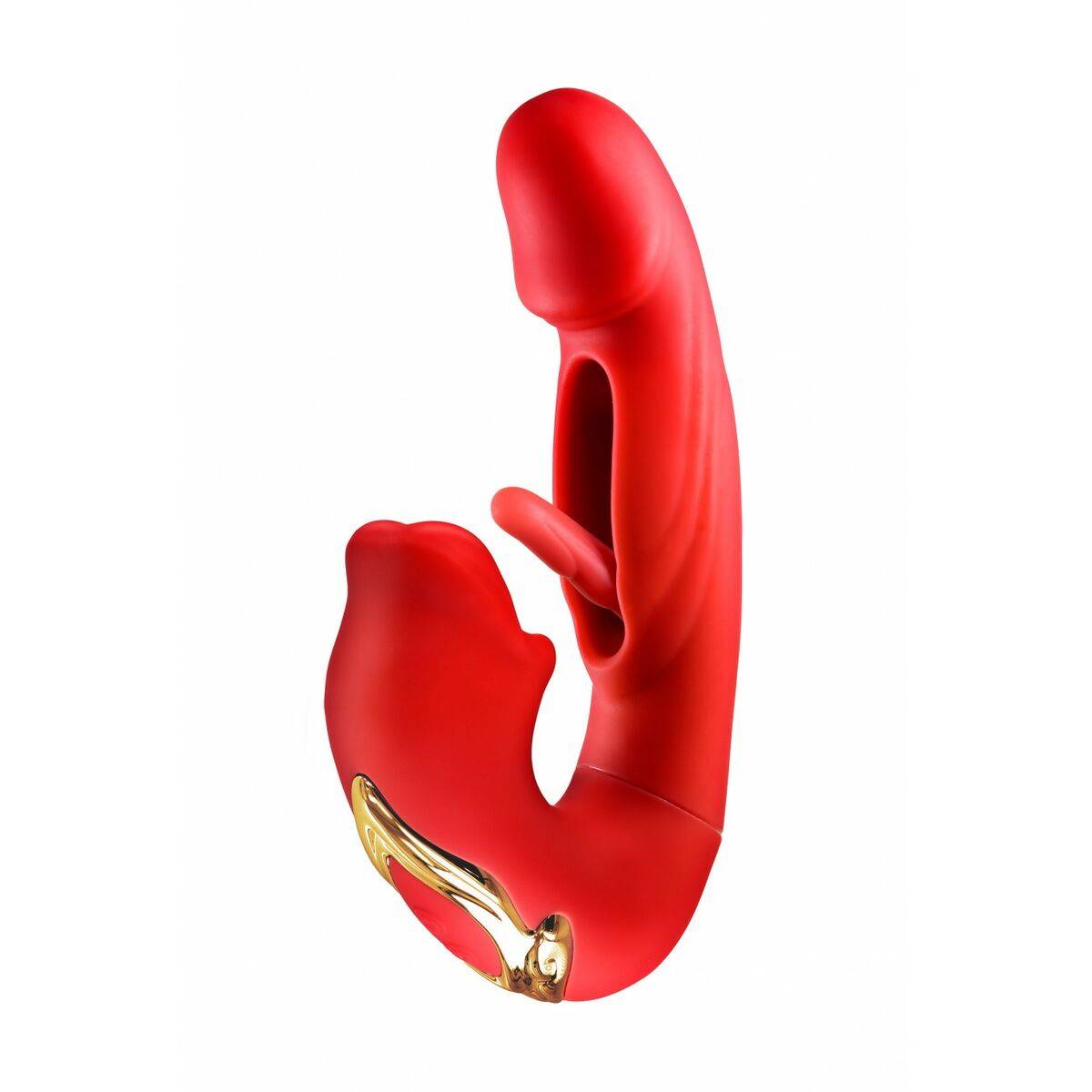 Vibrador Doble Estimulación Yoba Kissy Rojo