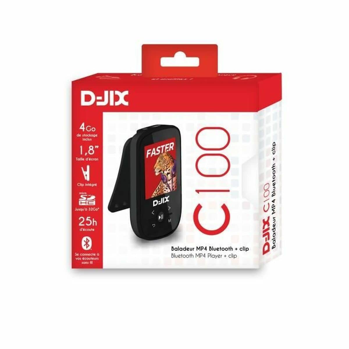 Reproductor MP4 Logicom C100 4 GB Bluetooth Negro
