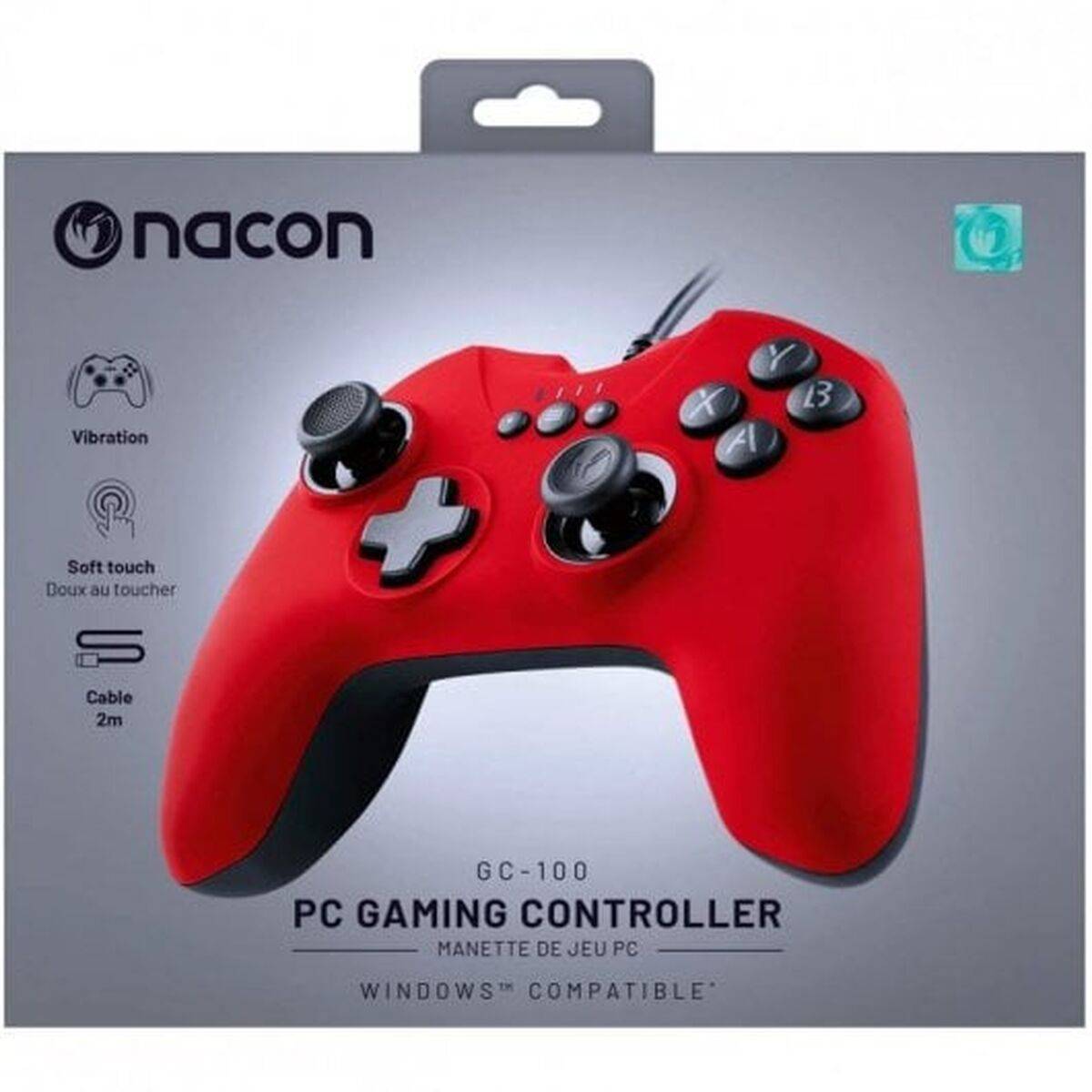 Mando de consola de videojuegos Nacon PCGC-100RED