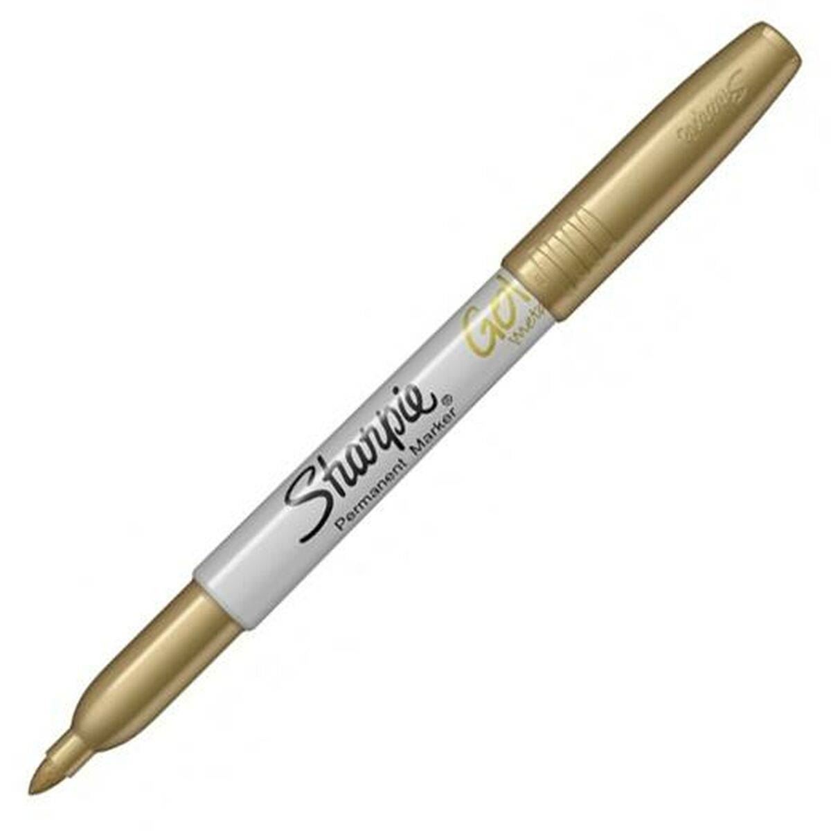 Rotulador permanente Sharpie METALLIC Oro 1,4 mm (4 Unidades)