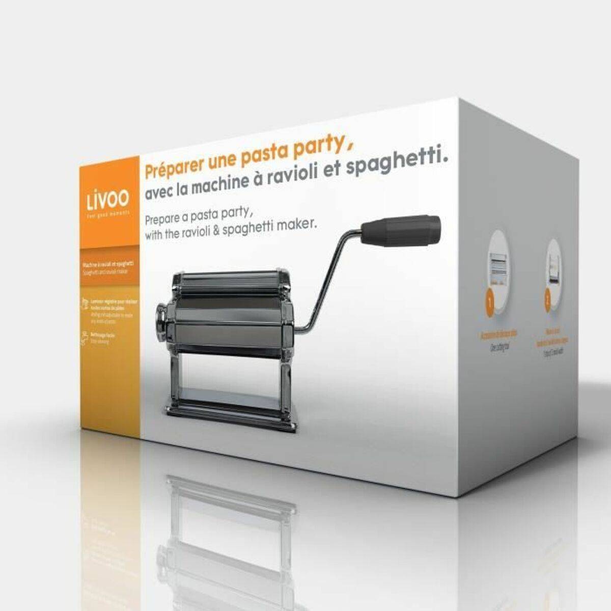 Máquina para hacer Pasta Livoo MEN41 Metal Acero Inoxidable