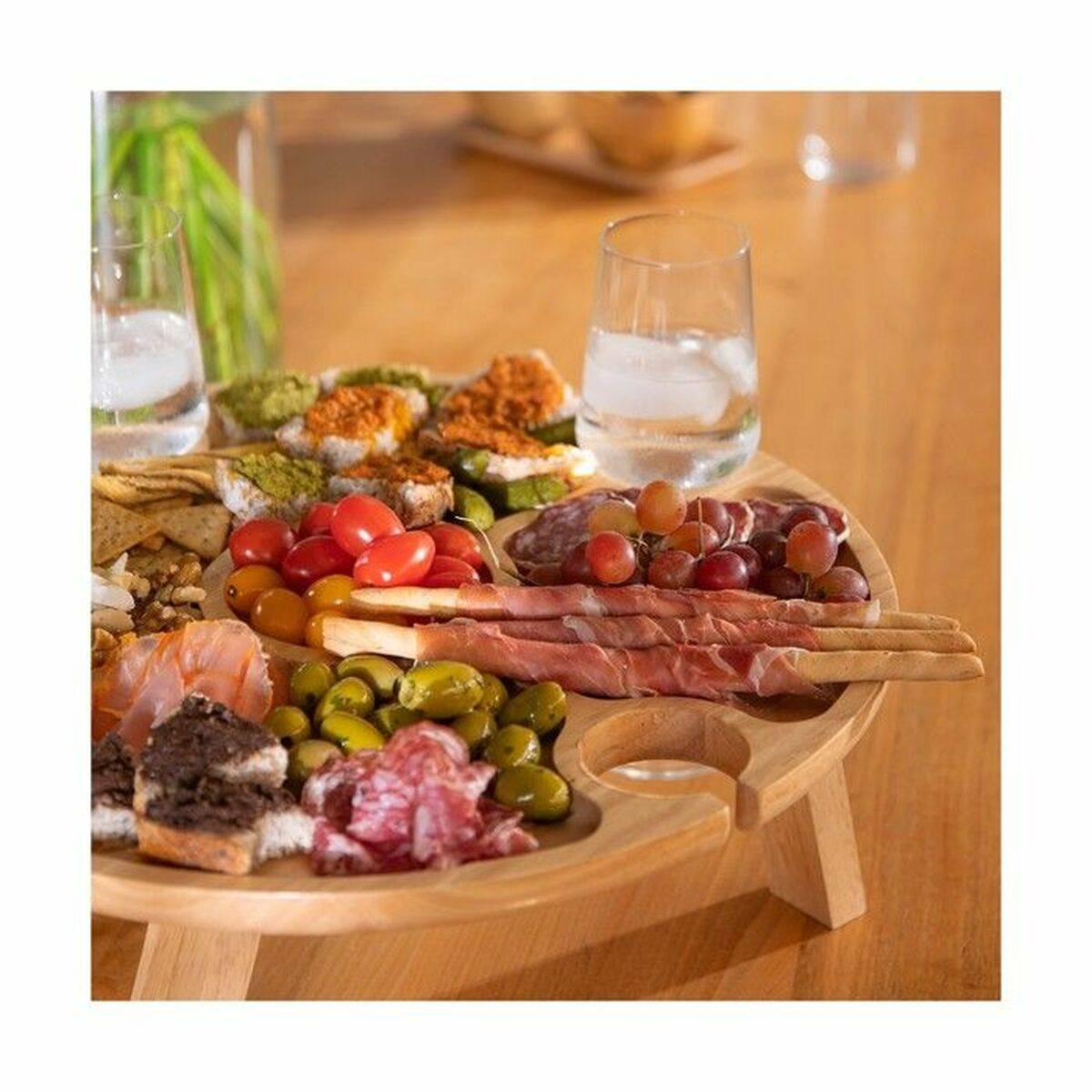 Bandeja de Aperitivos Livoo MES150 Beige Redonda