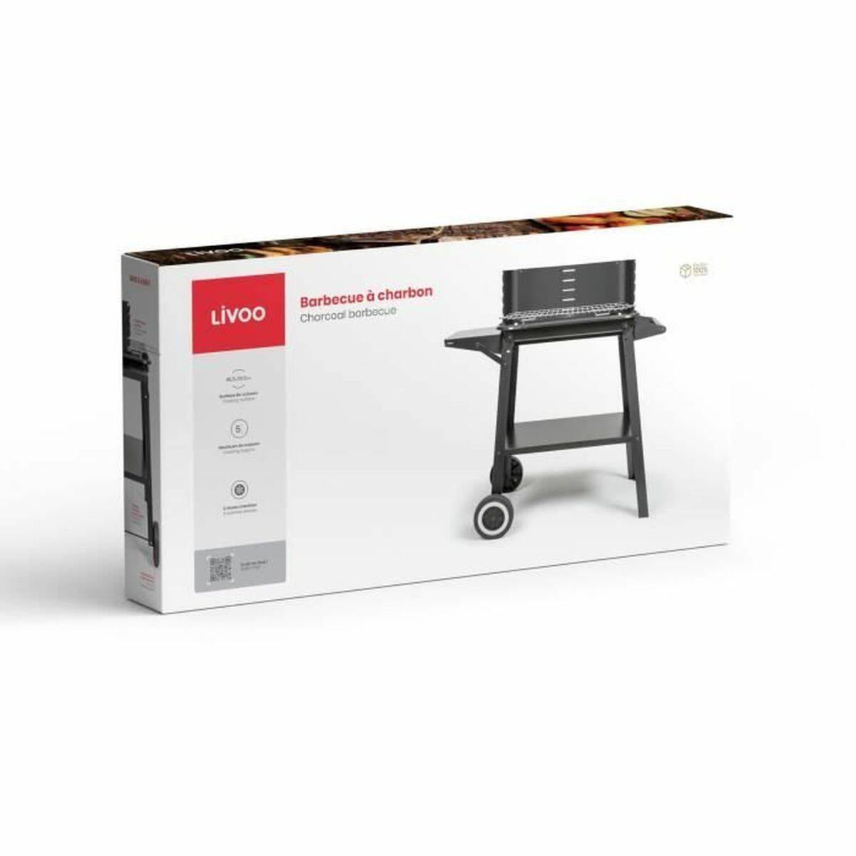 Barbacoa Portátil Livoo Acero Inoxidable