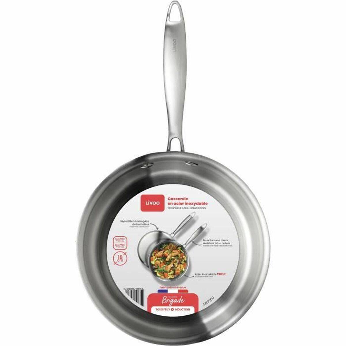 Cazo Livoo Acero Acero Inoxidable Ø 18 cm
