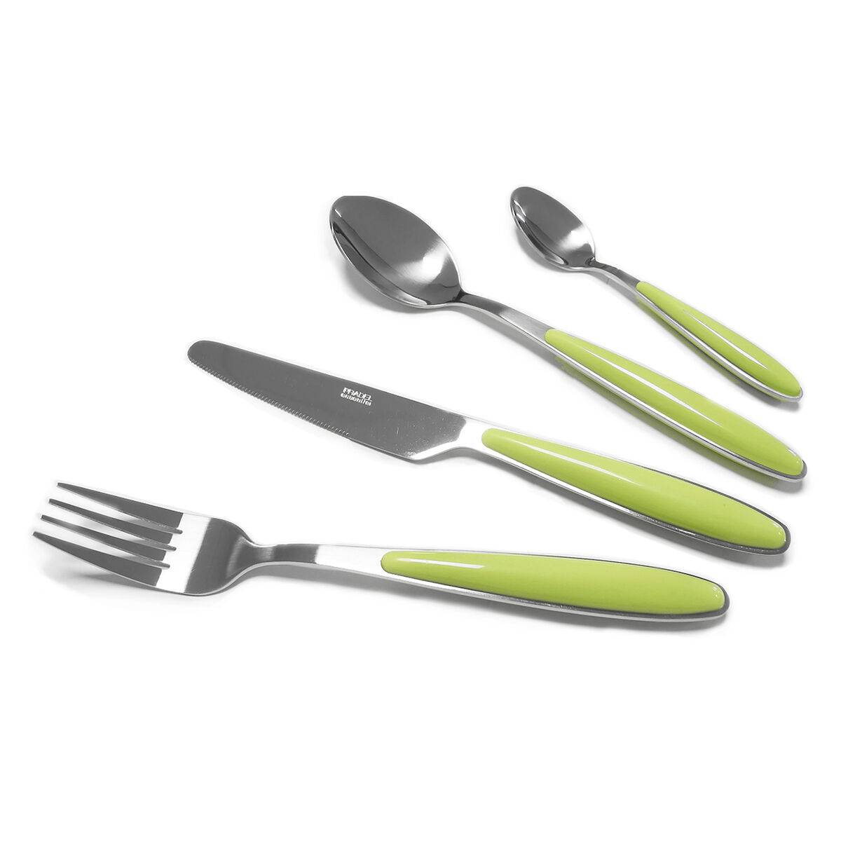 Cubertería Pradel essentiel Colorfull Verde Metal 20 Piezas