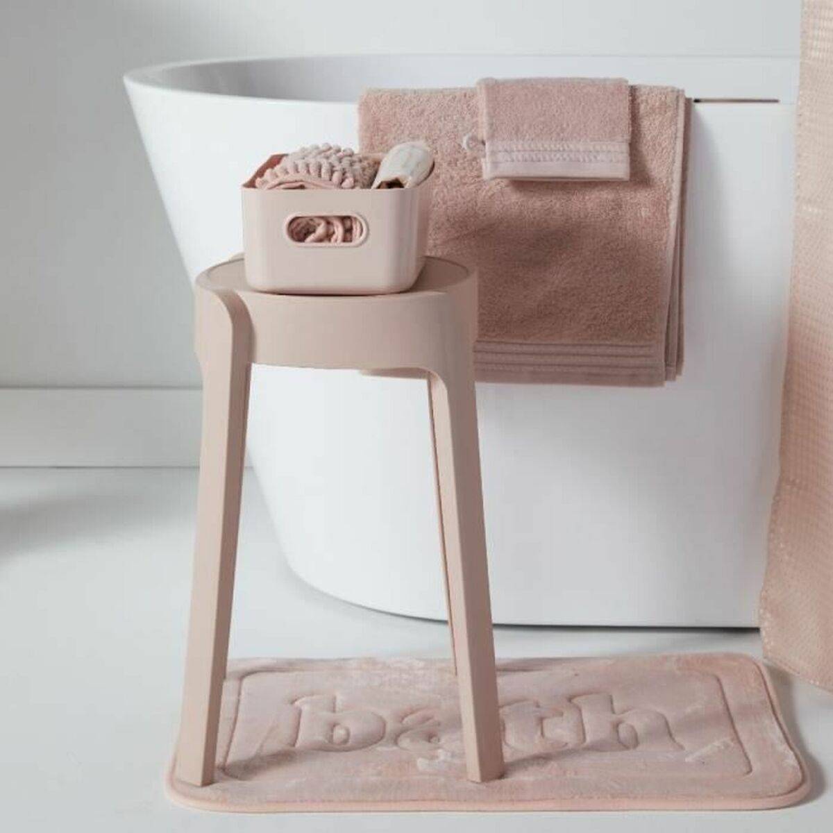 Set de Baño TODAY HOY Rosa Plástico 3 Piezas