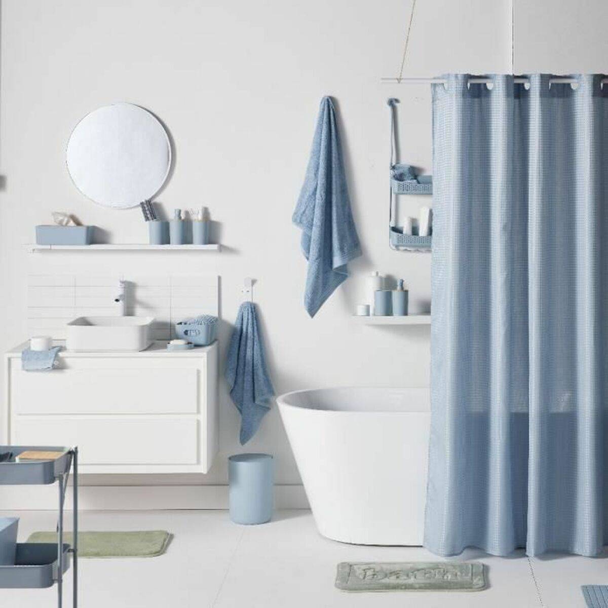 Set de Baño TODAY HOY Azul Plástico 3 Piezas