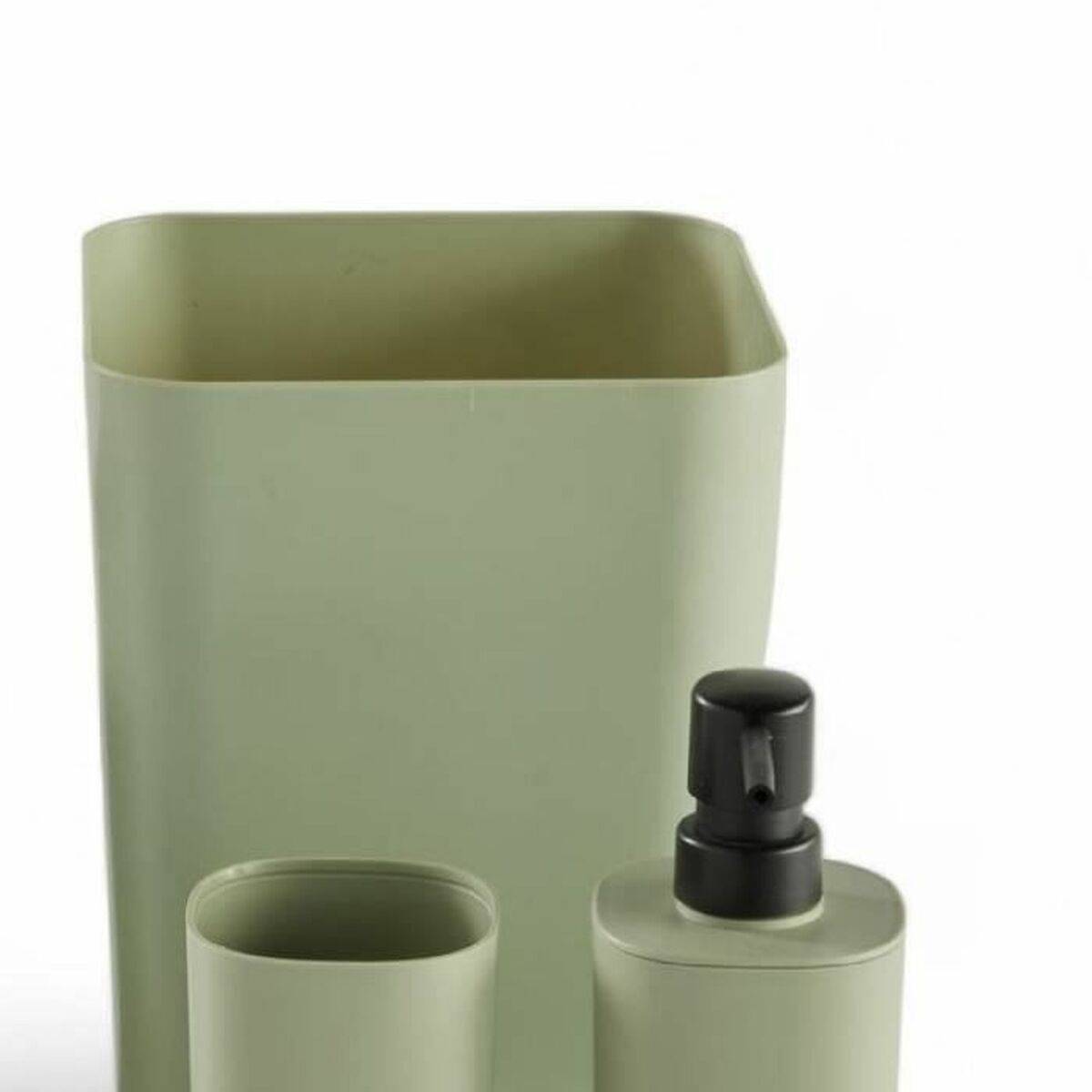 Set de Baño TODAY HOY Verde Plástico Moderno (5 Unidades)