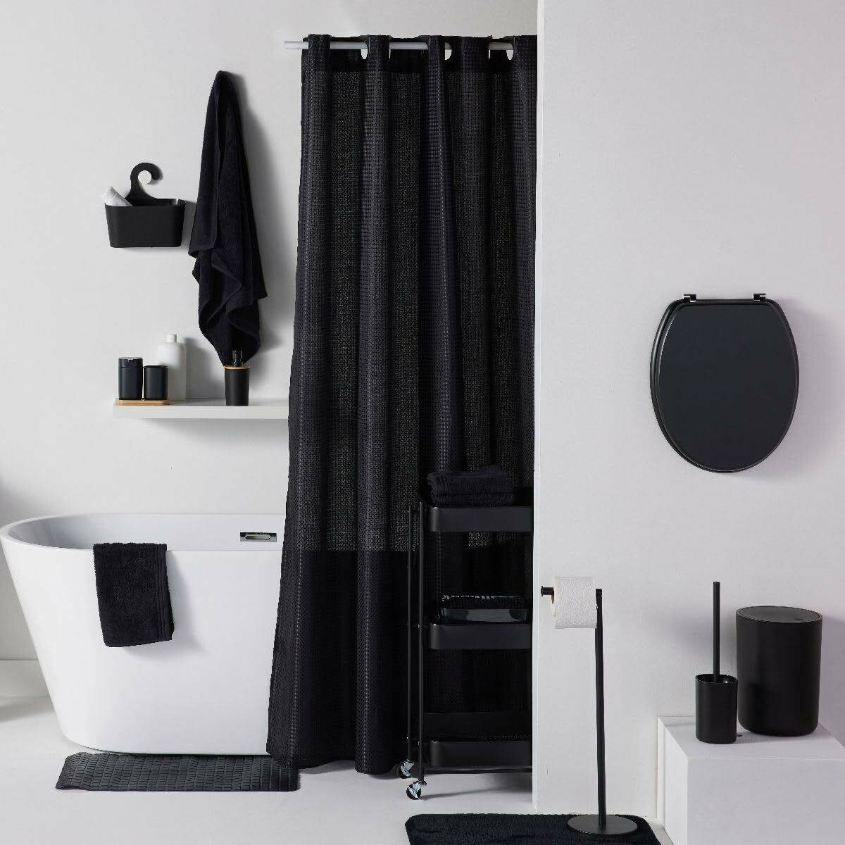 Alfombrilla Antideslizante para Bañera TODAY HOY - UTILITY 40 x 60 cm Negro PVC
