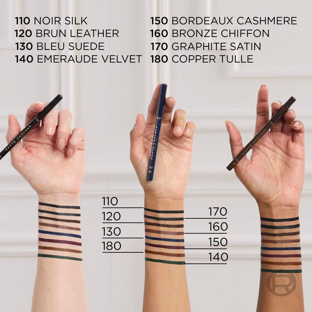 Lápiz de Ojos L'Oreal Make Up HAUTE COULEUR Negro (1 unidad)