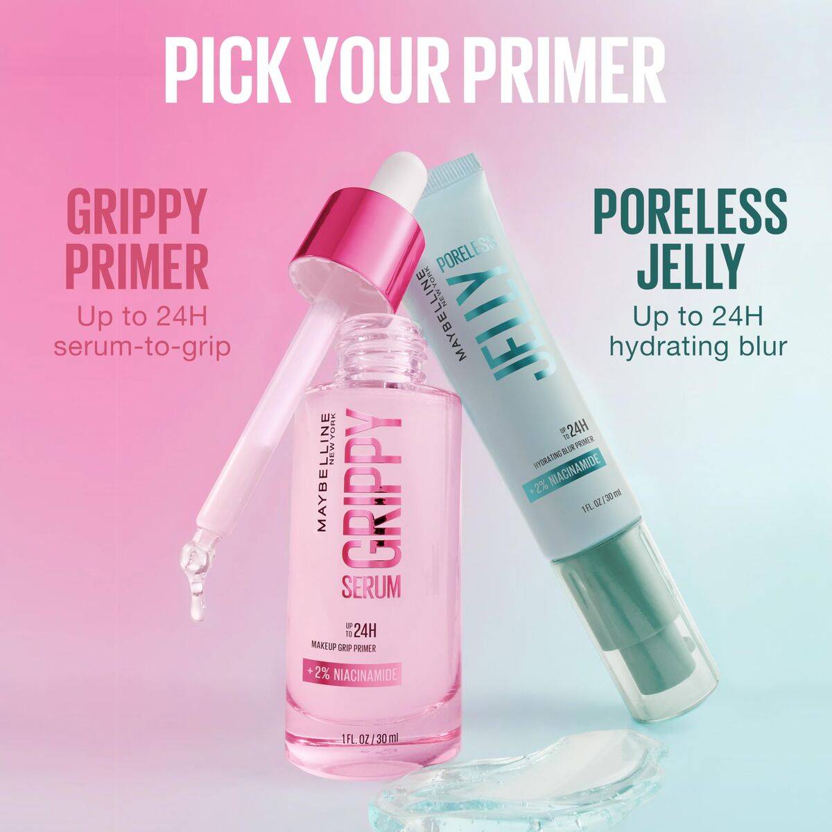 Base de Maquillaje Cremosa Maybelline GRIPPY 30 ml