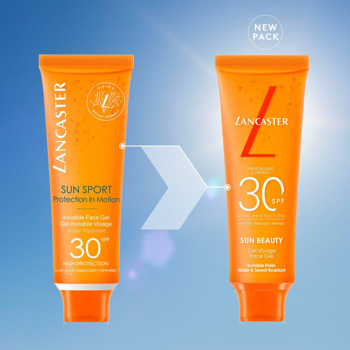 Gel Protector Solar Lancaster SUN SPORT Spf 30 50 ml