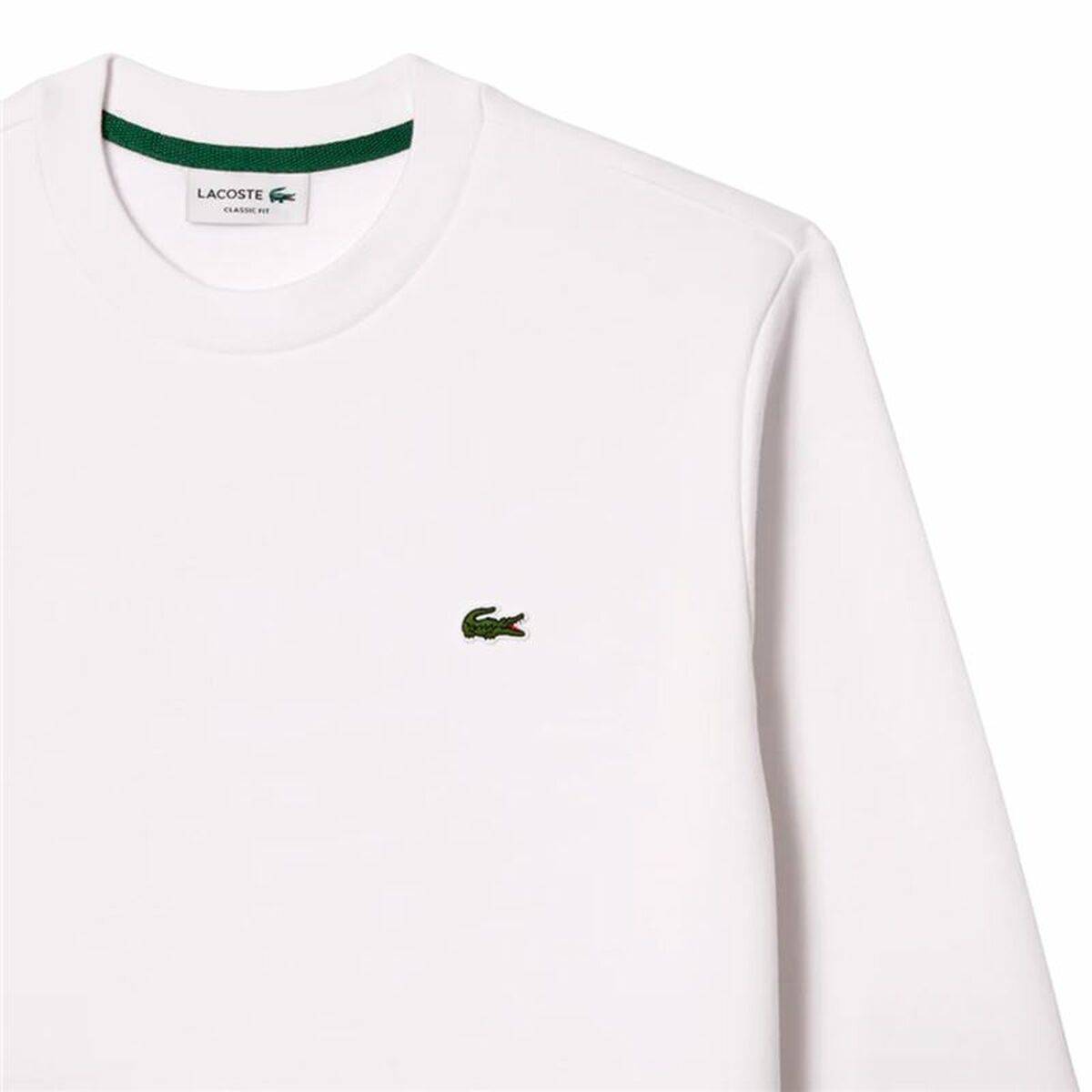 Sudadera sin Capucha Hombre Lacoste Core Performance Blanco