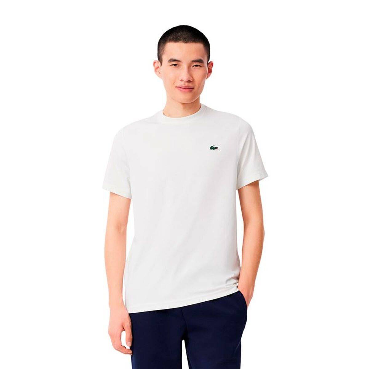 Camiseta de Manga Corta Hombre Lacoste Core Performance Blanco