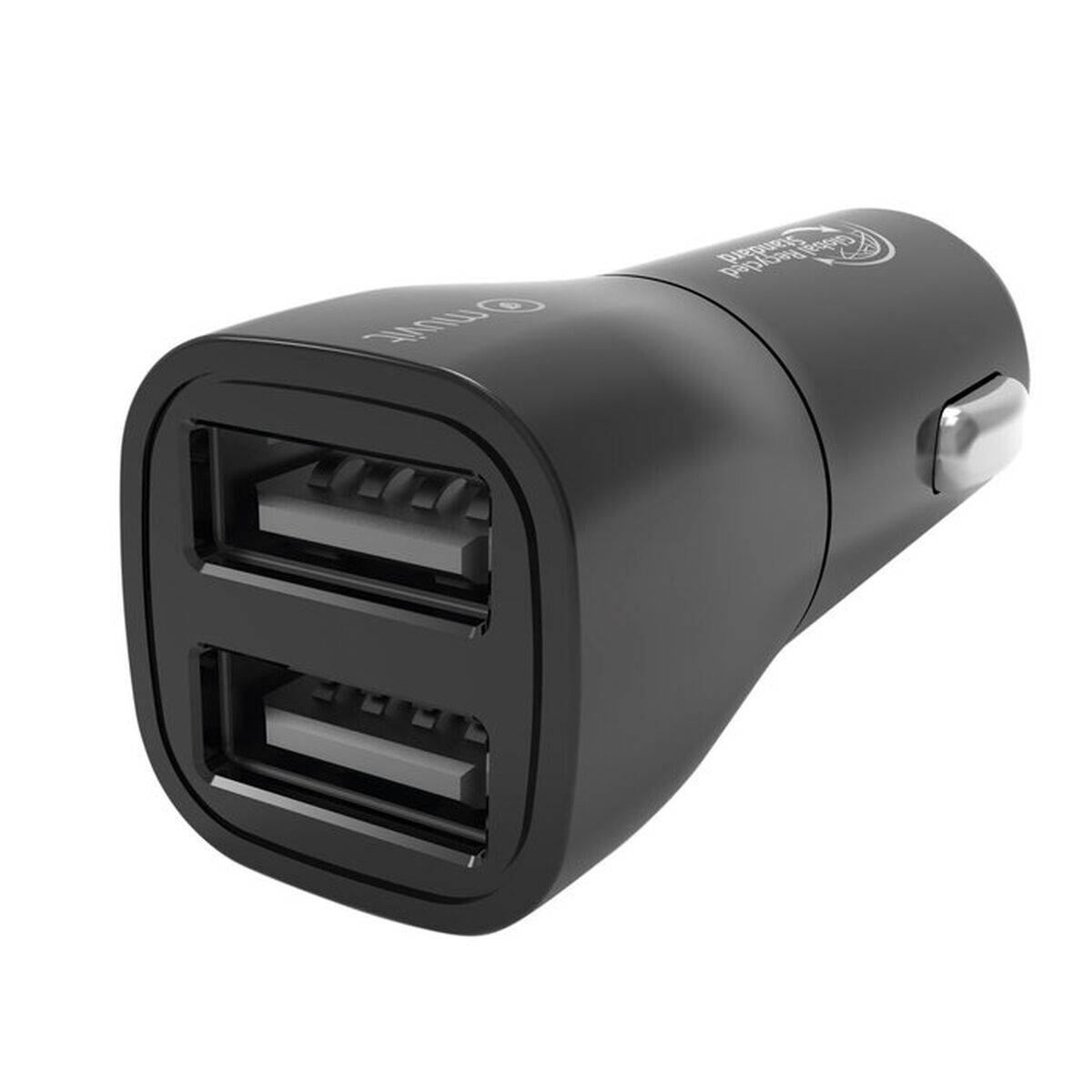 Cargador USB para Coche 2 Puertos Muvit Negro