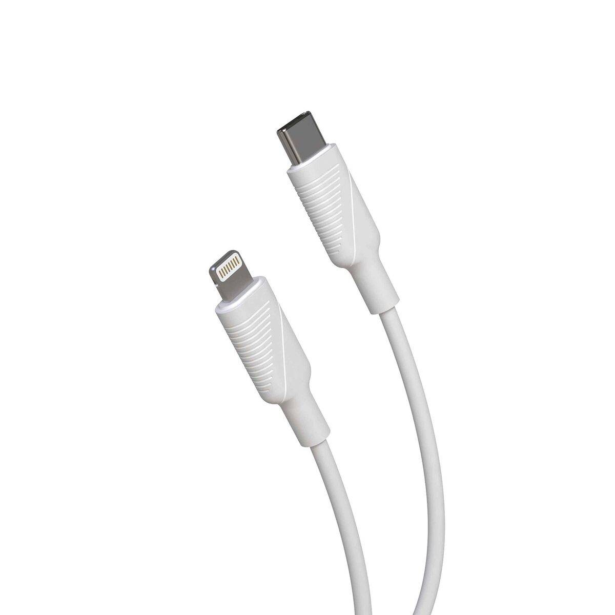 muvit for change cable Tipo C a Lightning MFI 3A/27W 1,2m blanco