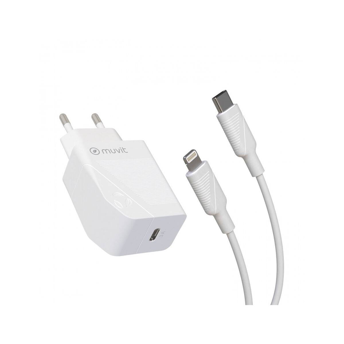 Cargador de Pared Muvit Blanco 20 W