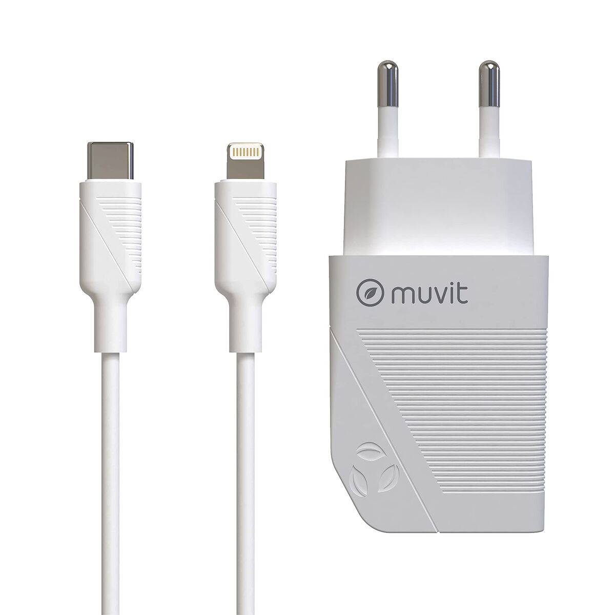 Cargador de Pared Muvit Blanco 20 W