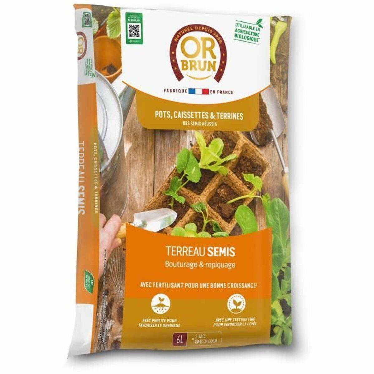 Tierra para macetas OR BRUN 6 L