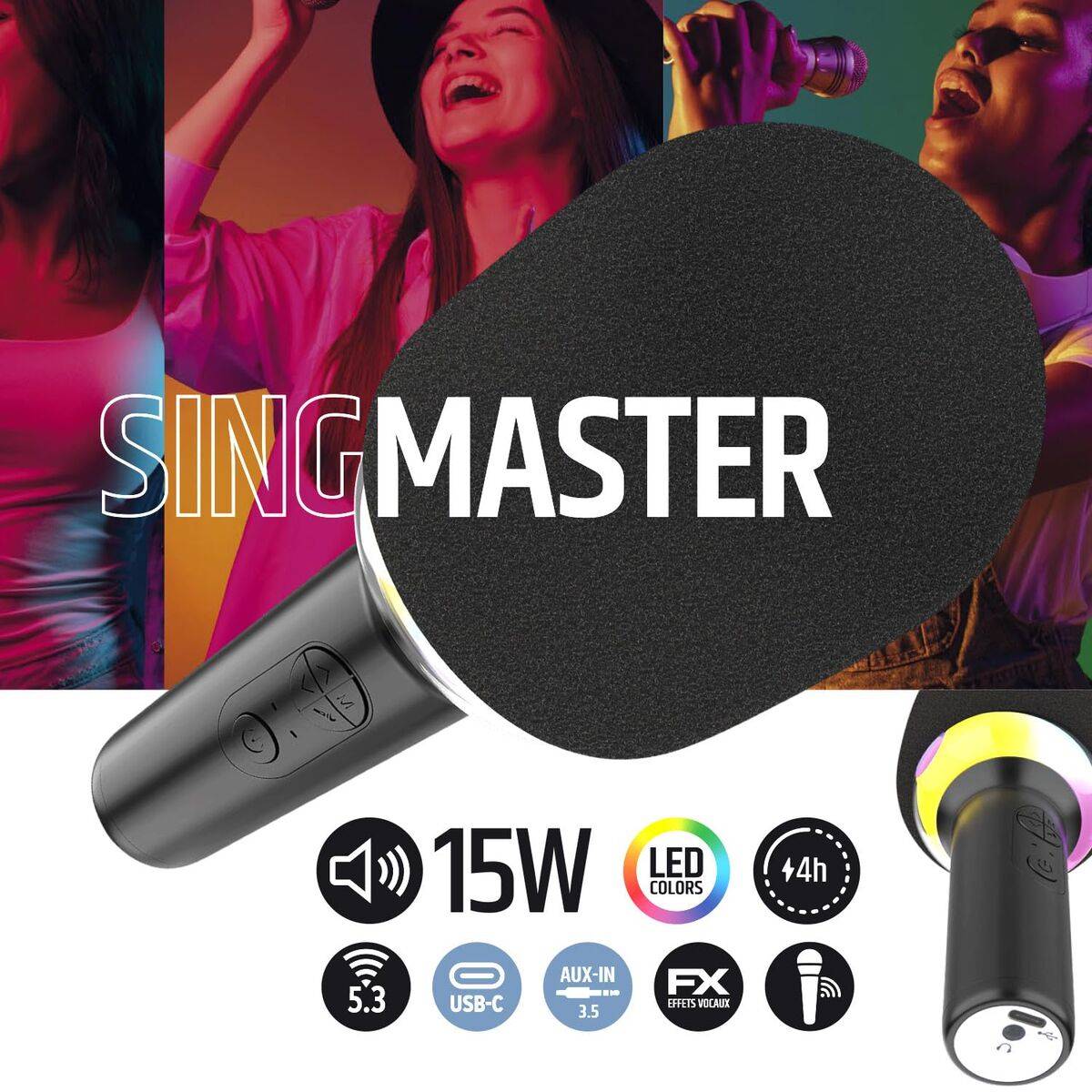 Micrófono Ledwood SINGMASTER