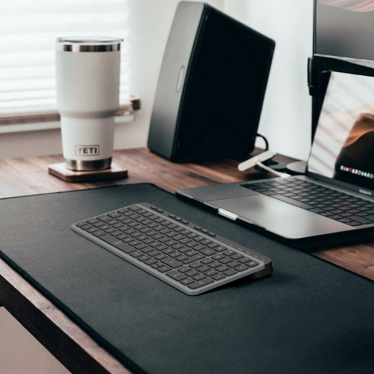 Teclado Mobility Lab KP450W Compact Negro Gris