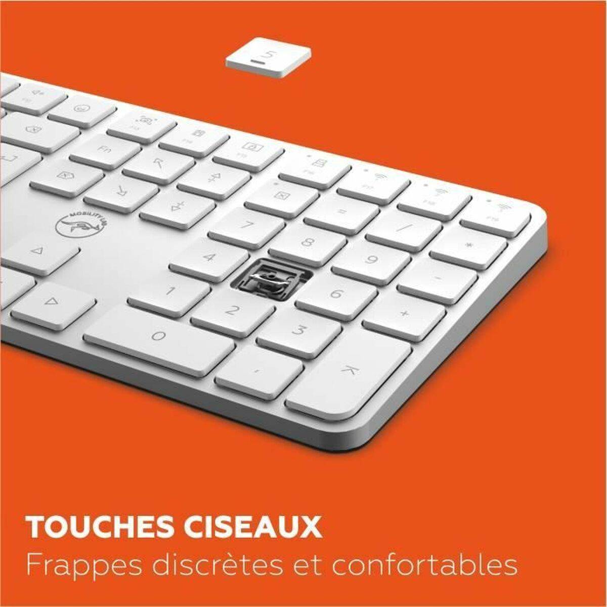 Teclado Mobility Lab KMP2000W Blanco