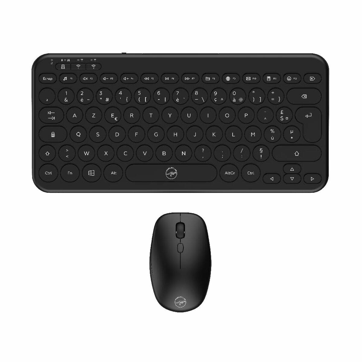 Teclado y Ratón Mobility Lab CP420W Mini Negro AZERTY