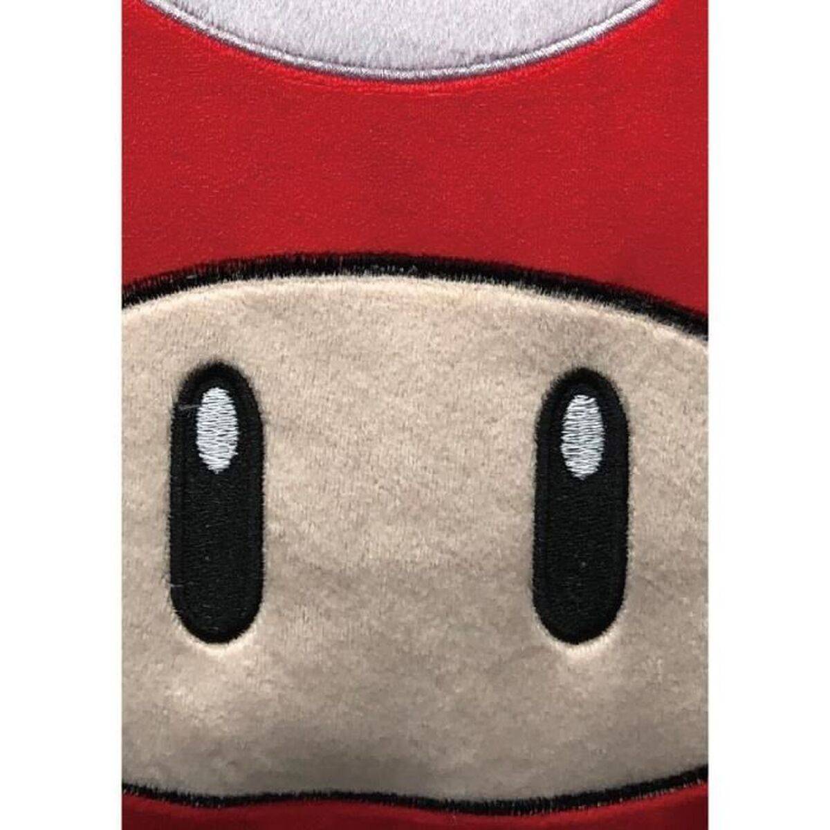 Cojín Mario Bros 43 x 3 x 43 cm Blanco Rojo Poliéster Seta