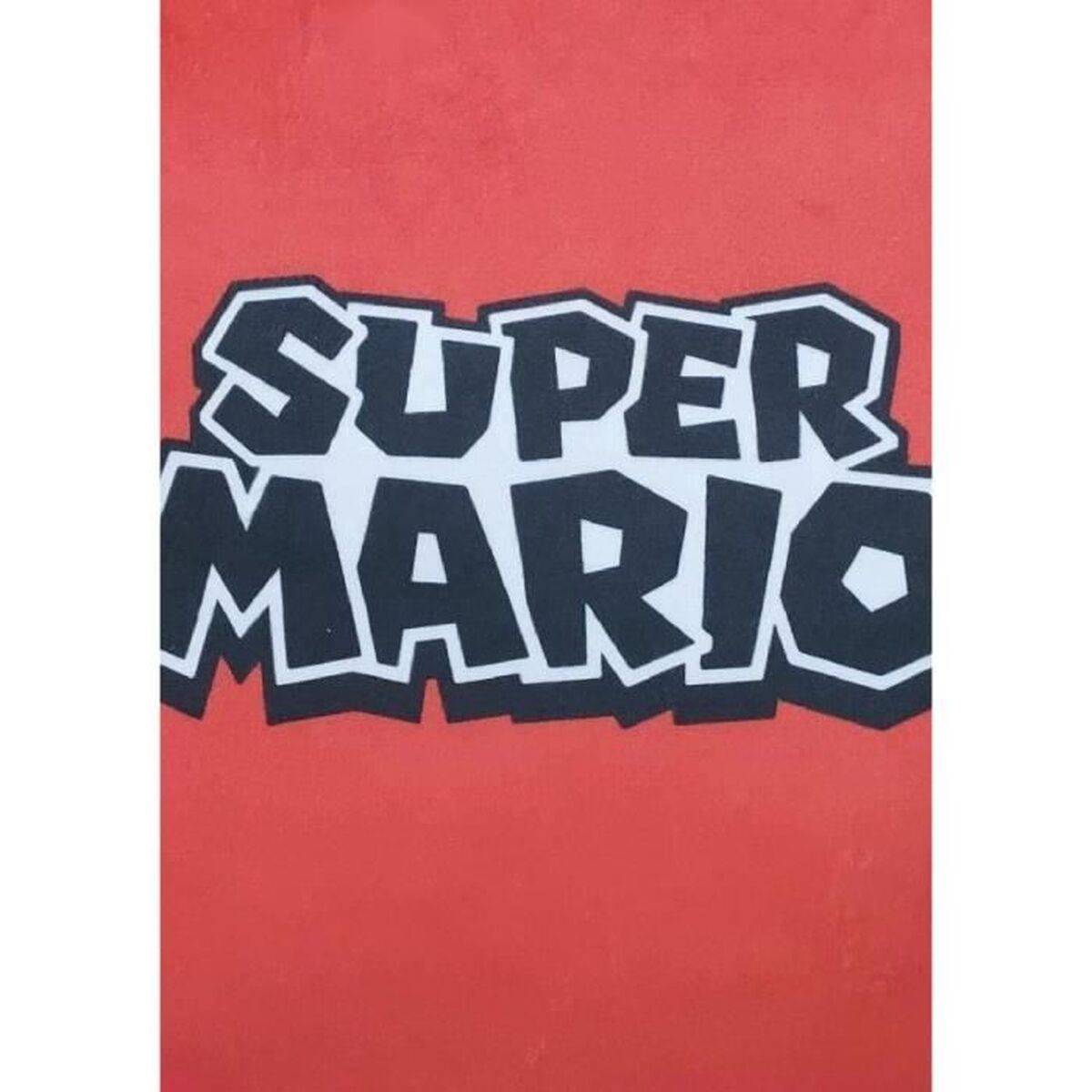 Cojín Mario Bros 41 x 3 x 41 cm Azul Blanco Marrón Negro Rojo Beige Poliéster Cara