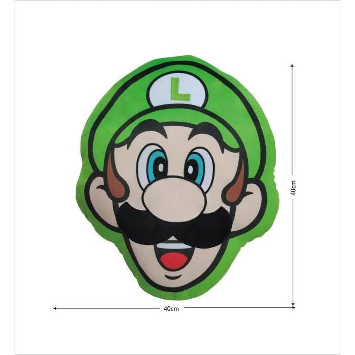 Cojín Mario Bros Verde Poliéster Infantil