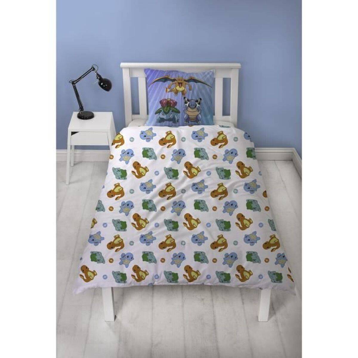 Juego de funda nórdica Pokémon 25 x 4 x 30 cm Azul Cama de 140 2 Piezas