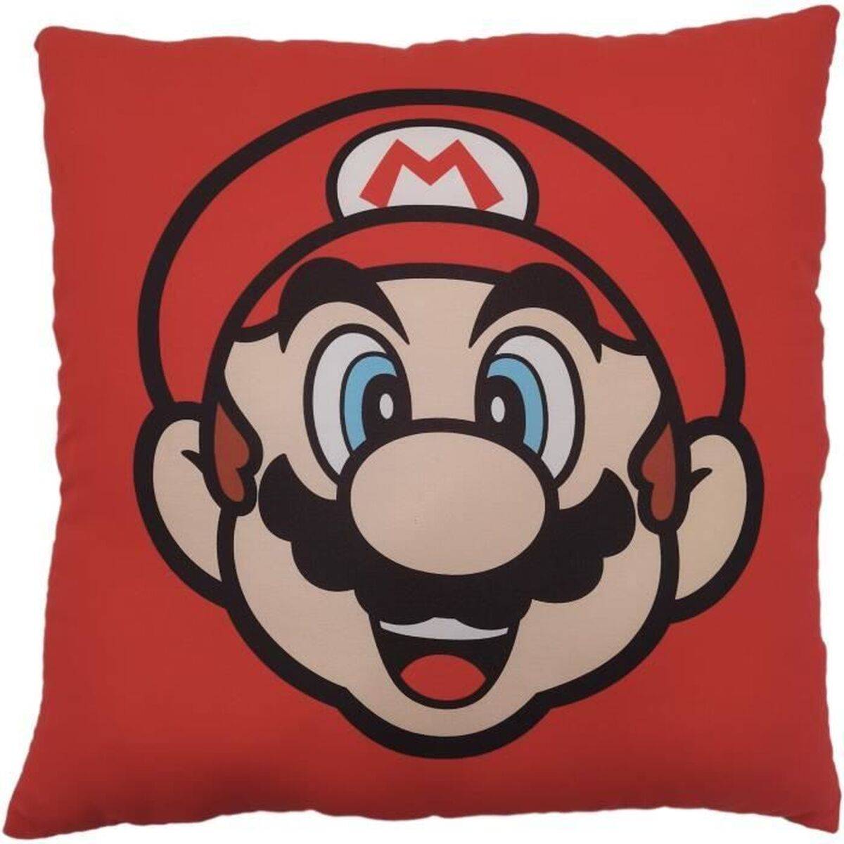 Cojín Mario Bros 39 x 3 x 41 cm Multicolor Poliéster Impreso Infantil