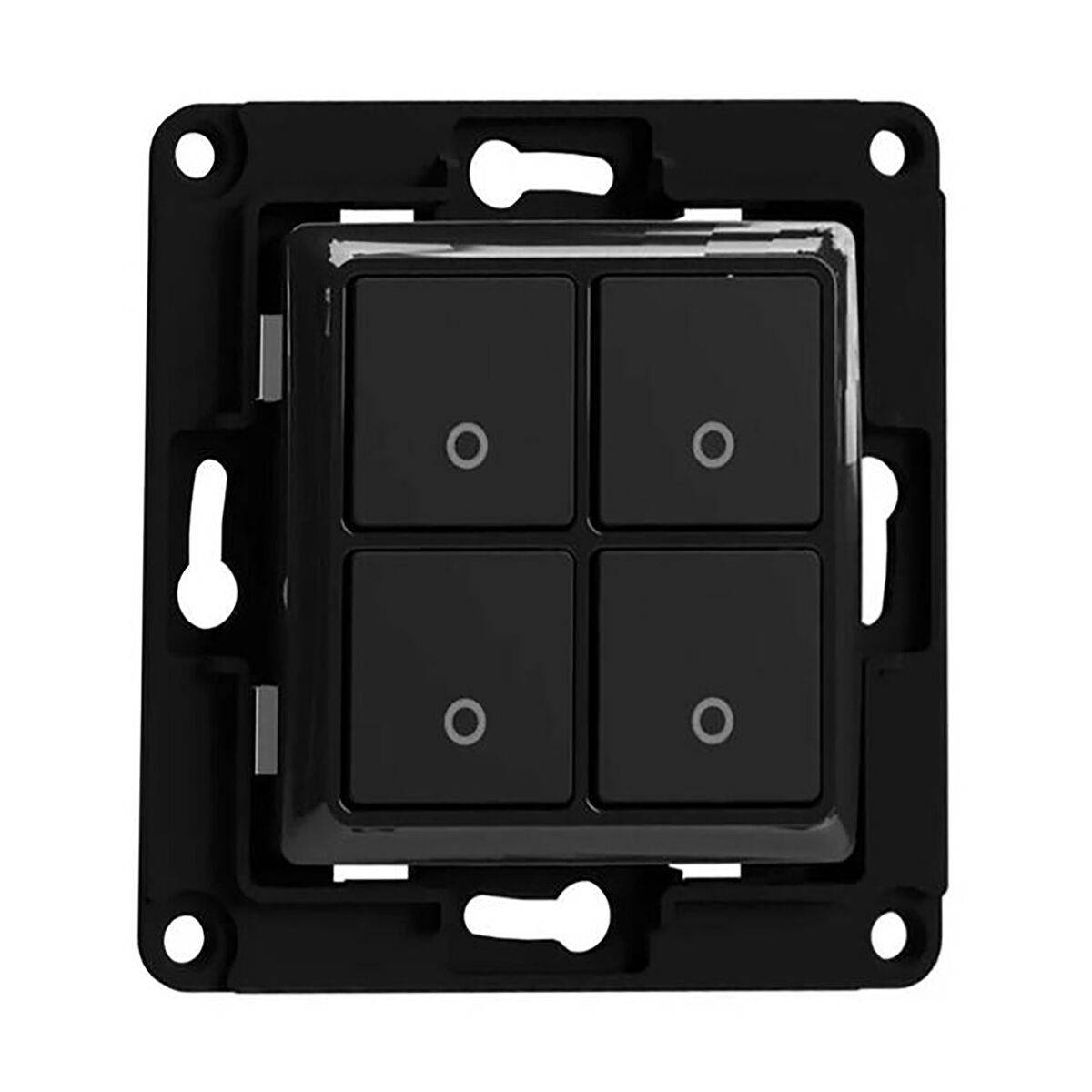 Shelly Interruptor Pared Switch 4 Negro