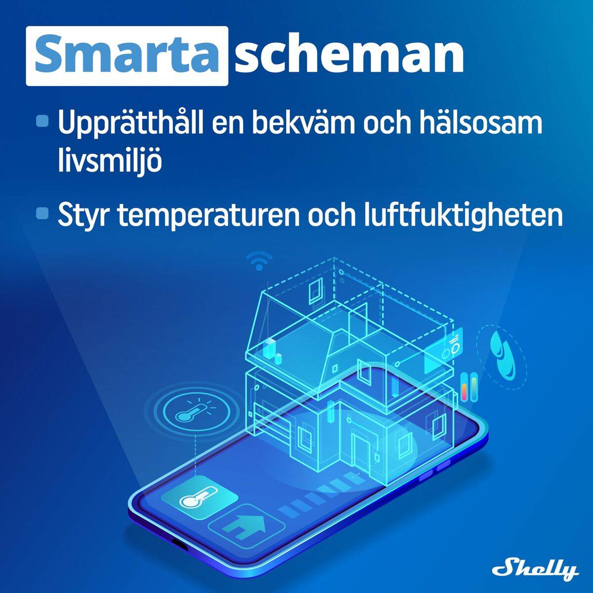 Shelly Módulo switch Wi-Fi Temperatura y Humedad Plus AddOn