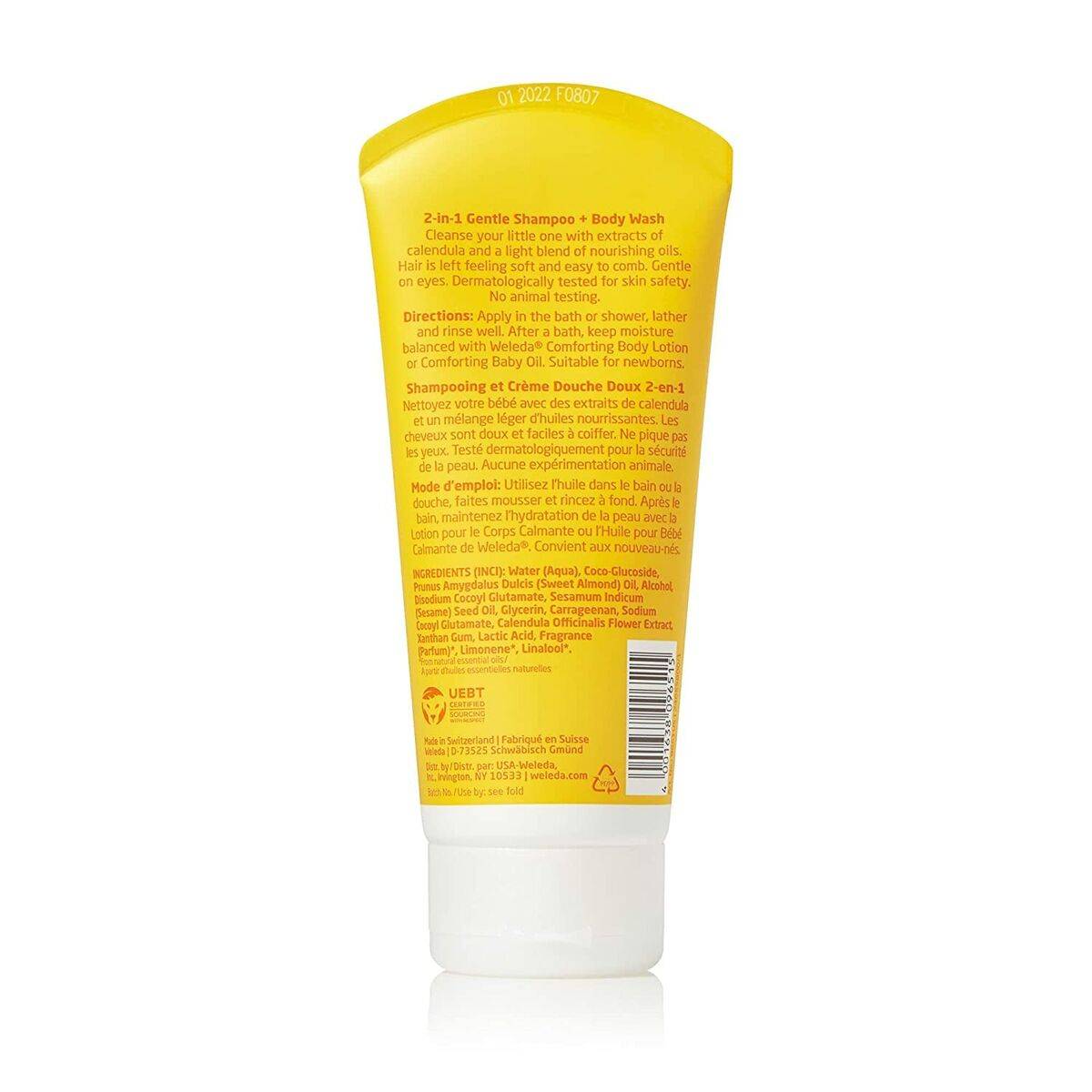 Gel y Champú 2 en 1 Weleda Baby 200 ml Caléndula