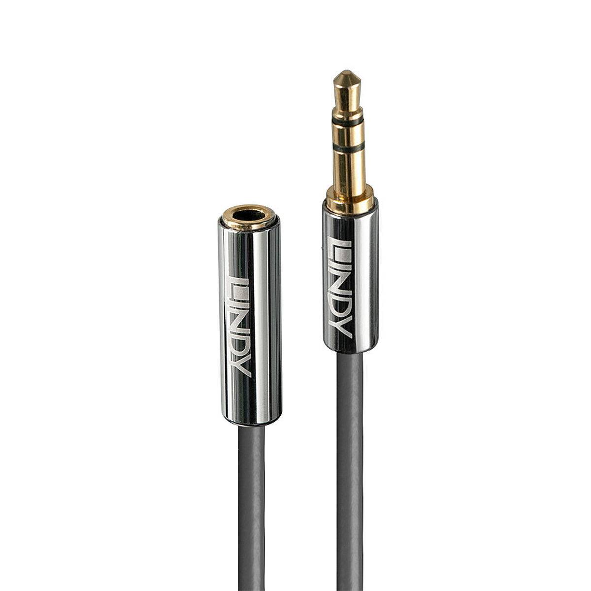 Cable Alargador Jack (3,5 mm) LINDY 35327 1 m Negro Antracita