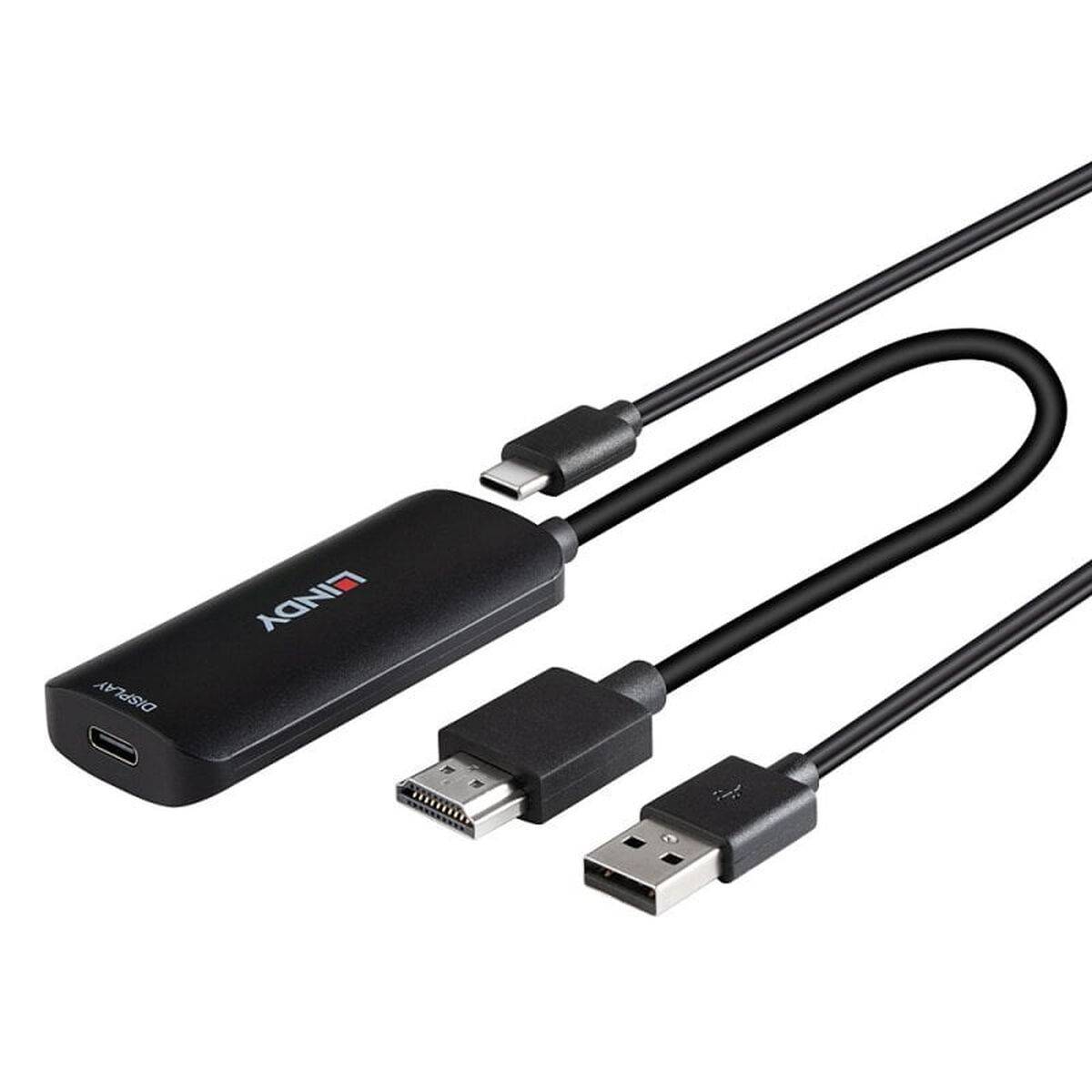 Adaptador HDMI a DVI LINDY Negro 20 cm