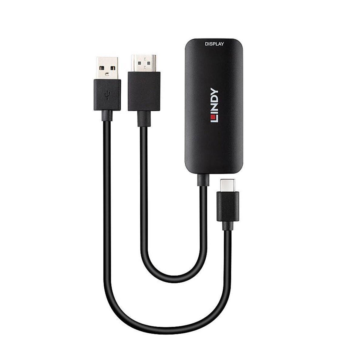 Adaptador HDMI a DVI LINDY Negro 20 cm
