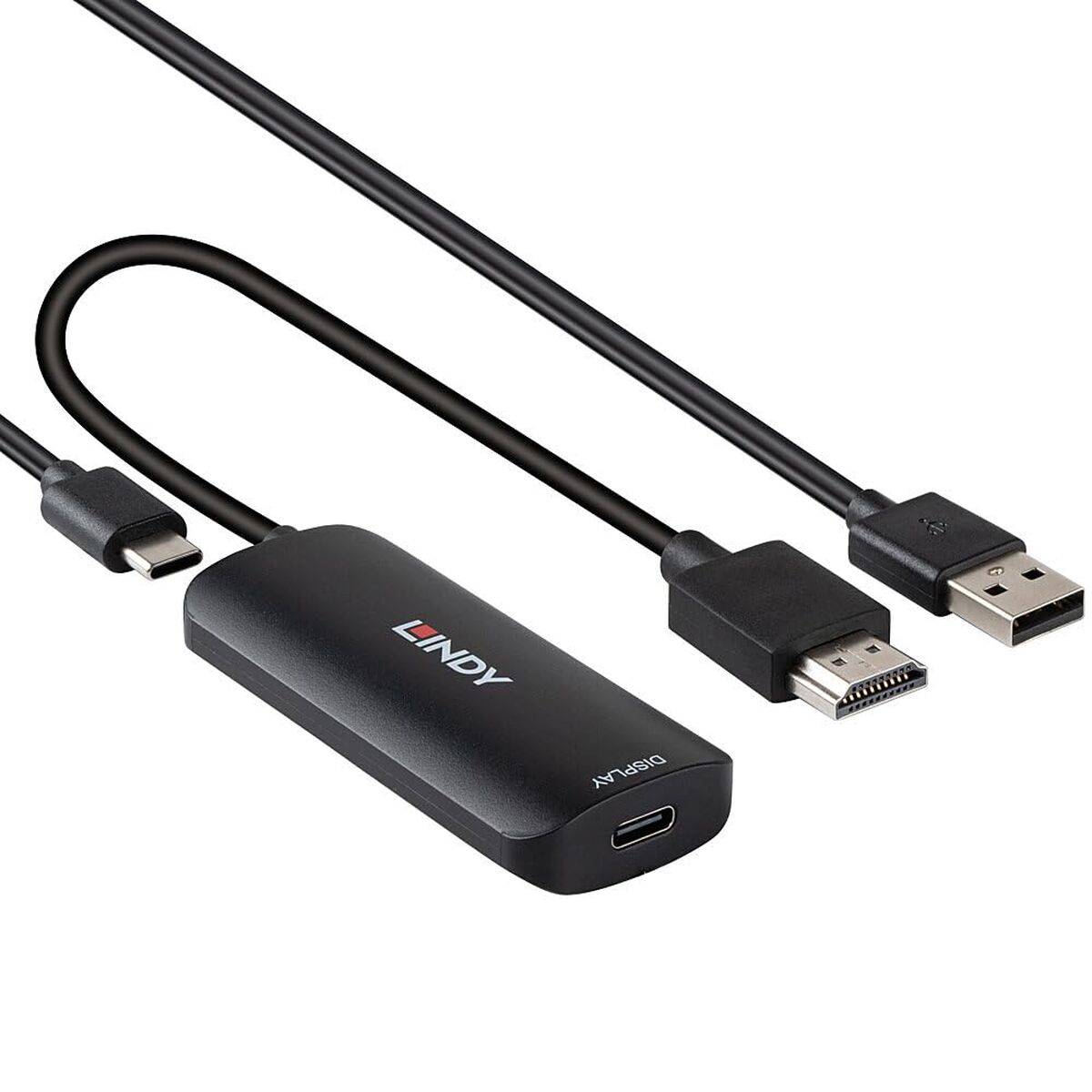 Adaptador HDMI a DVI LINDY Negro 20 cm
