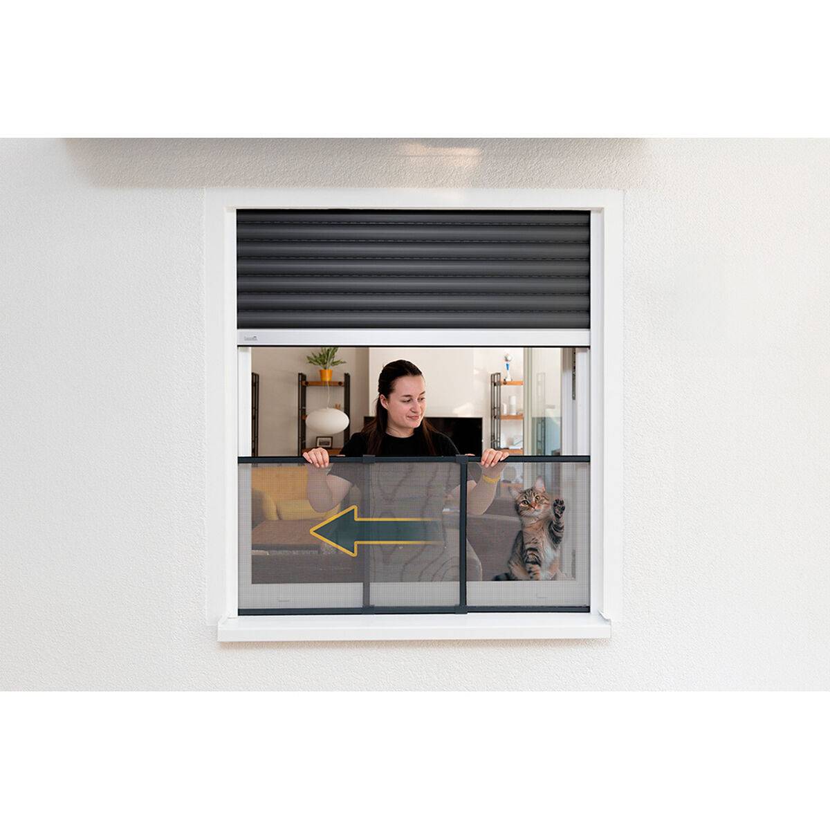 Mosquitera Schellenberg Antracita 50 x 75-142 cm