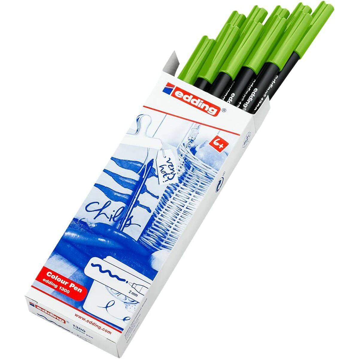 Rotulador Edding Verde Claro (10 Unidades)