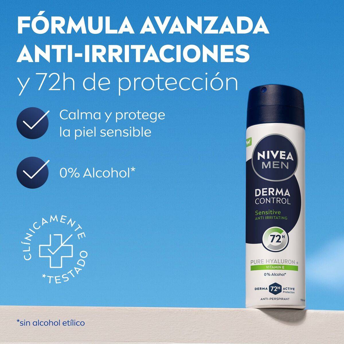 Desodorante en Spray Nivea DERMA CONTROL SENSITIVE 200 ml